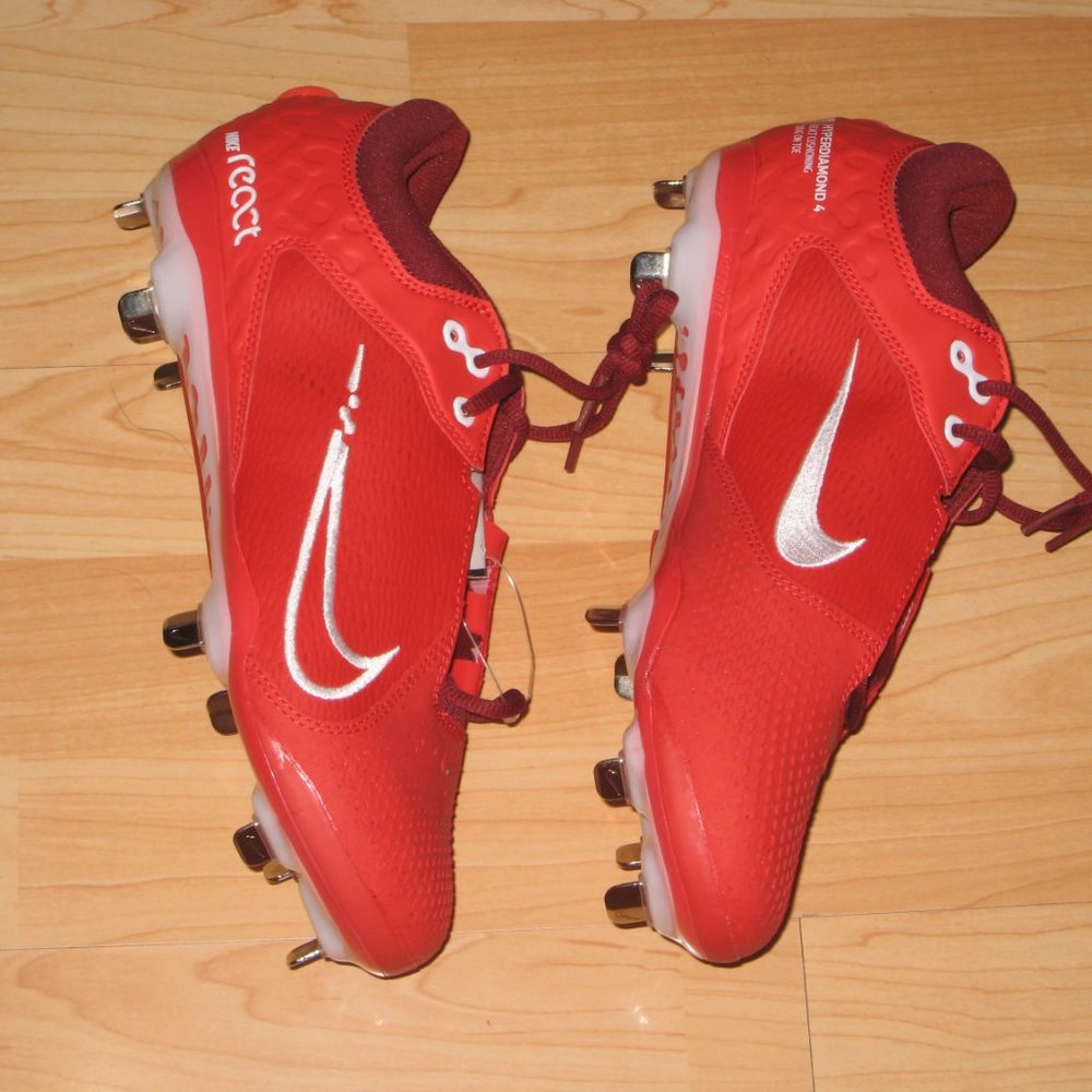 Nike Hyperdiamond 4 Elite Women's Softball Cleats Red CZ5917-616 Sz 10.5 NO BOX - Picture 3 of 6